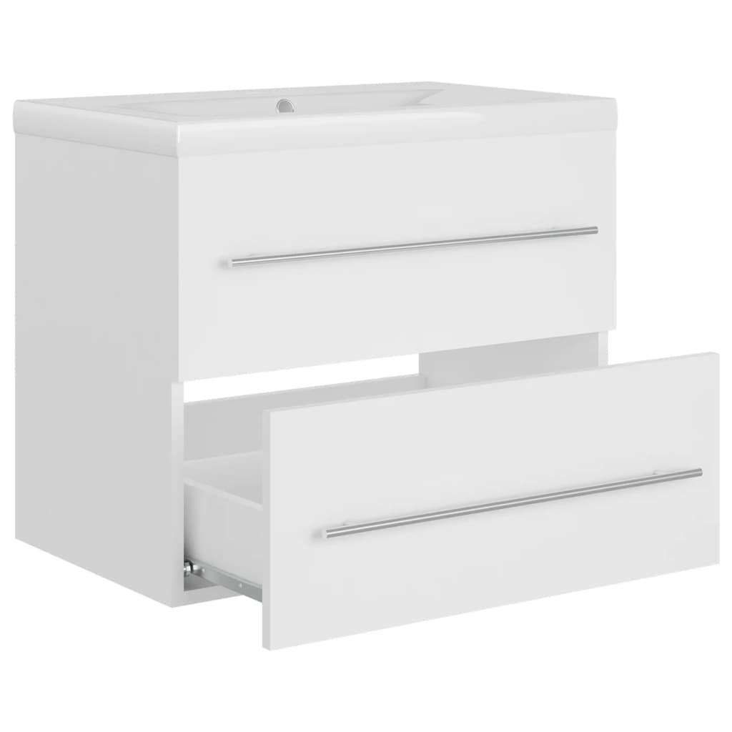 Meuble sous-vasque 60 cm – H 18,5 cm Blanc | Maison Vasque