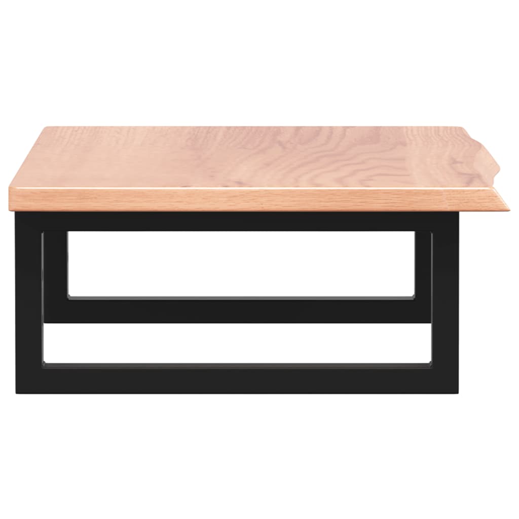 Étagère de salle de bain murale 60 cm – marron foncé et blanc Marron clair et noir | Maison Vasque