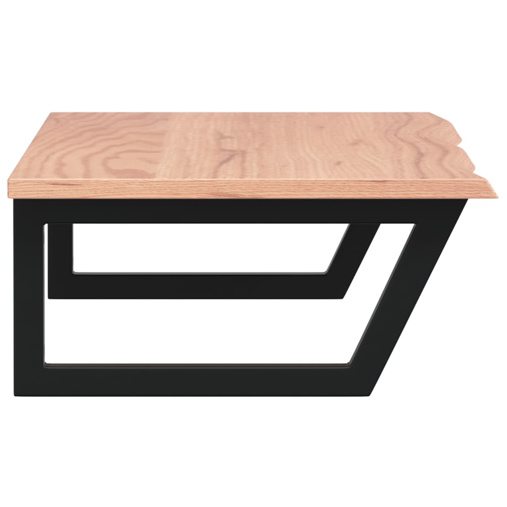 Étagère de salle de bain murale 100 cm Marron clair et noir | Maison Vasque