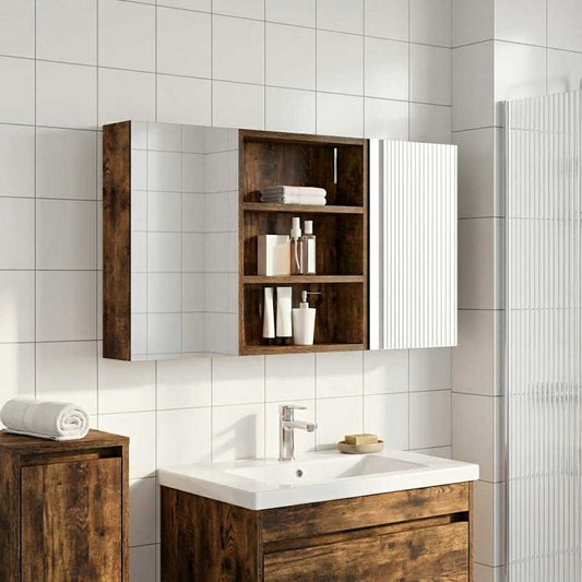 Ensemble de meubles de salle de bain 3 pièces 100 cm en situation | Maison Vasque