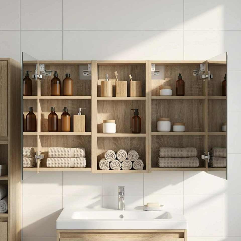Ensemble de meubles de salle de bain 3 pièces 110 cm en situation | Maison Vasque