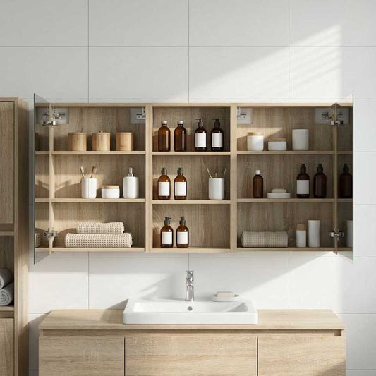 Ensemble de meubles de salle de bain 3 pièces 140 cm en situation | Maison Vasque