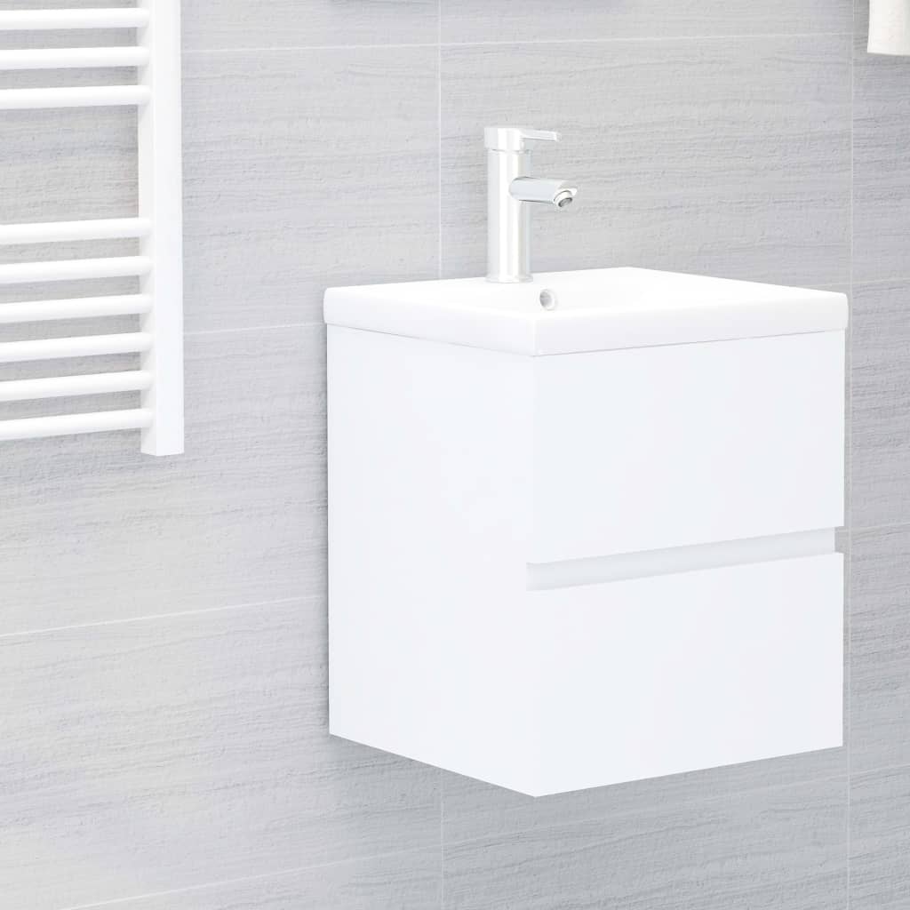 Meuble sous vasque 41 cm H 18,5 cm Blanc | Maison Vasque