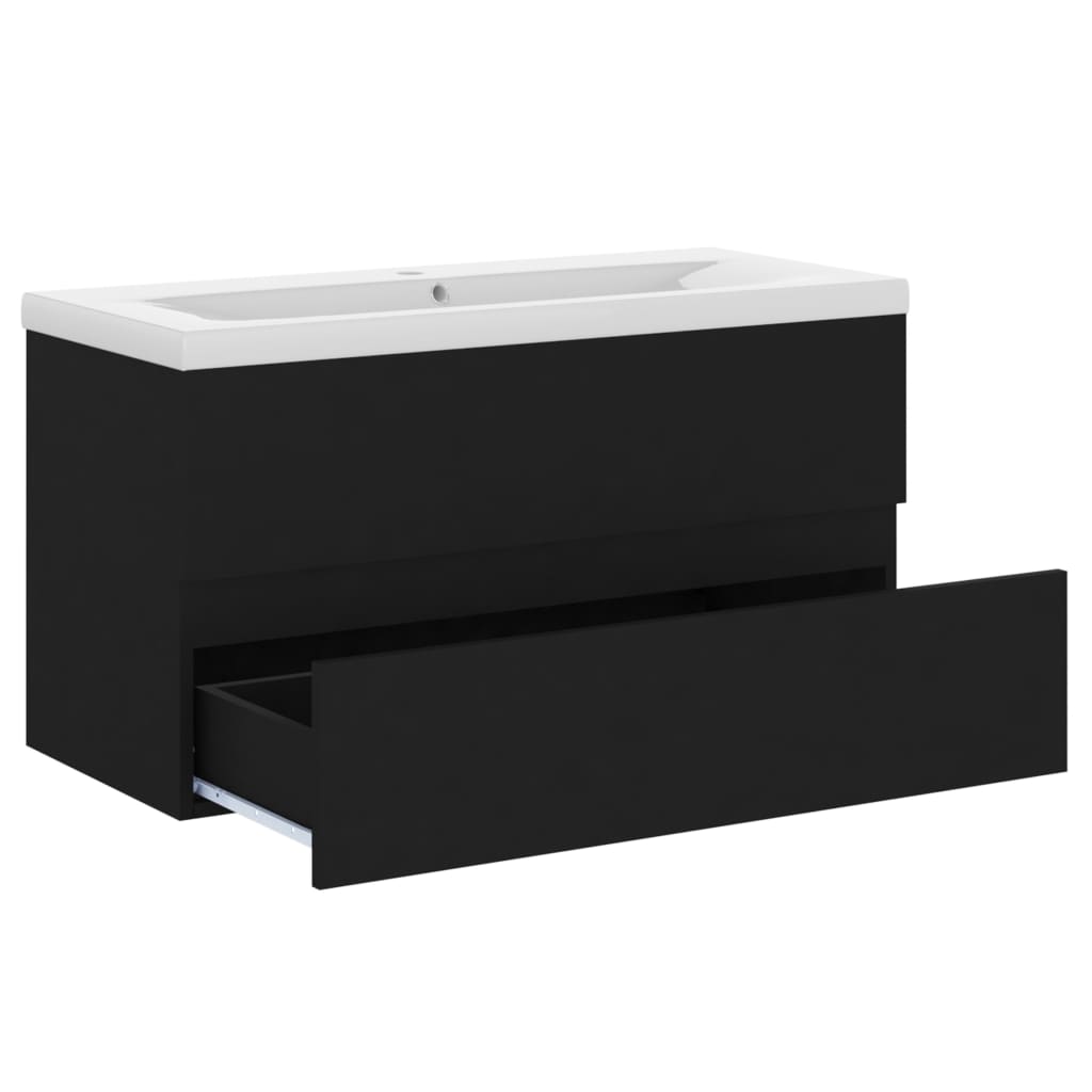 Meuble sous-vasque 90 cm Noir | Maison Vasque