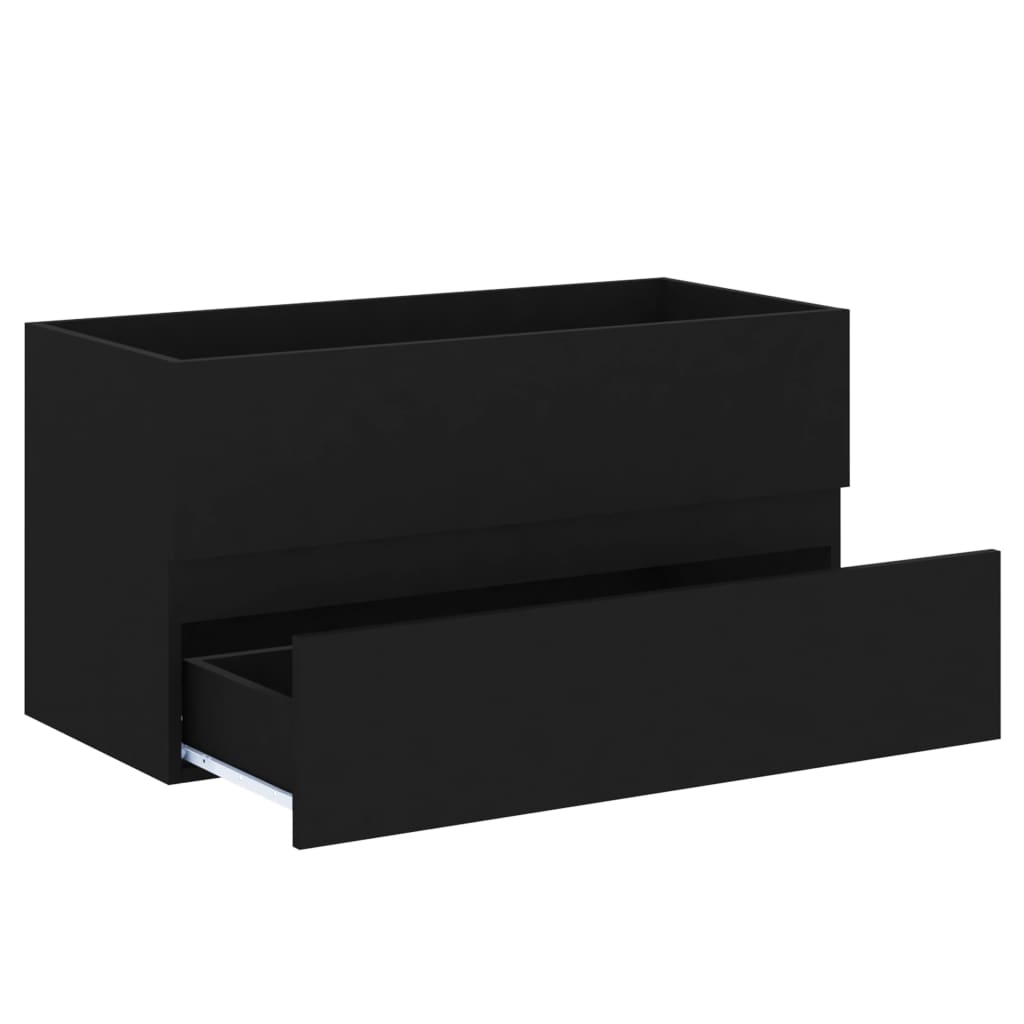 Meuble sous-vasque 90 cm Noir | Maison Vasque