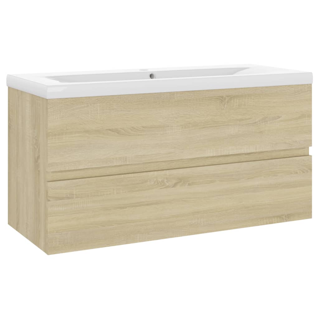 Meuble sous-vasque 90 cm Chêne sonoma | Maison Vasque