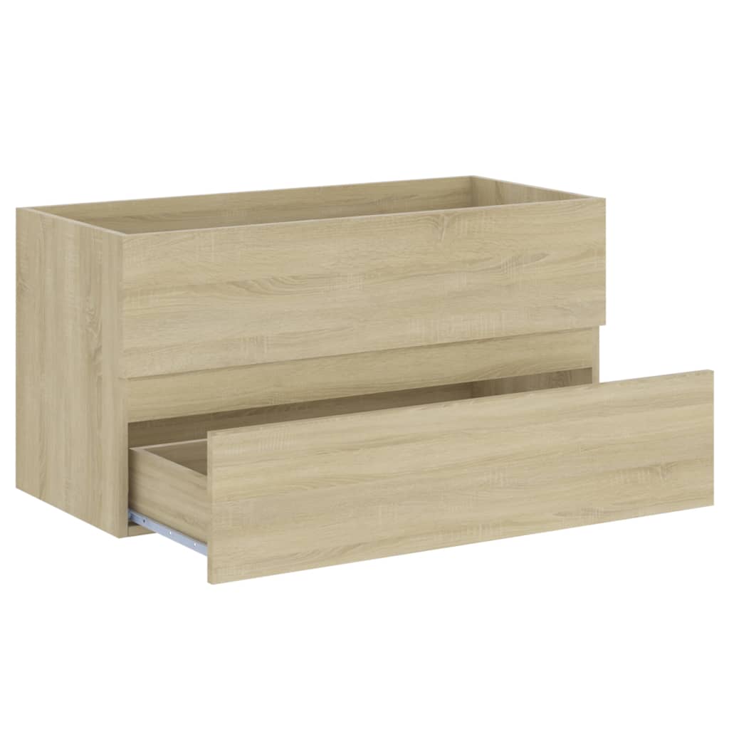 Meuble sous-vasque 90 cm Chêne sonoma | Maison Vasque