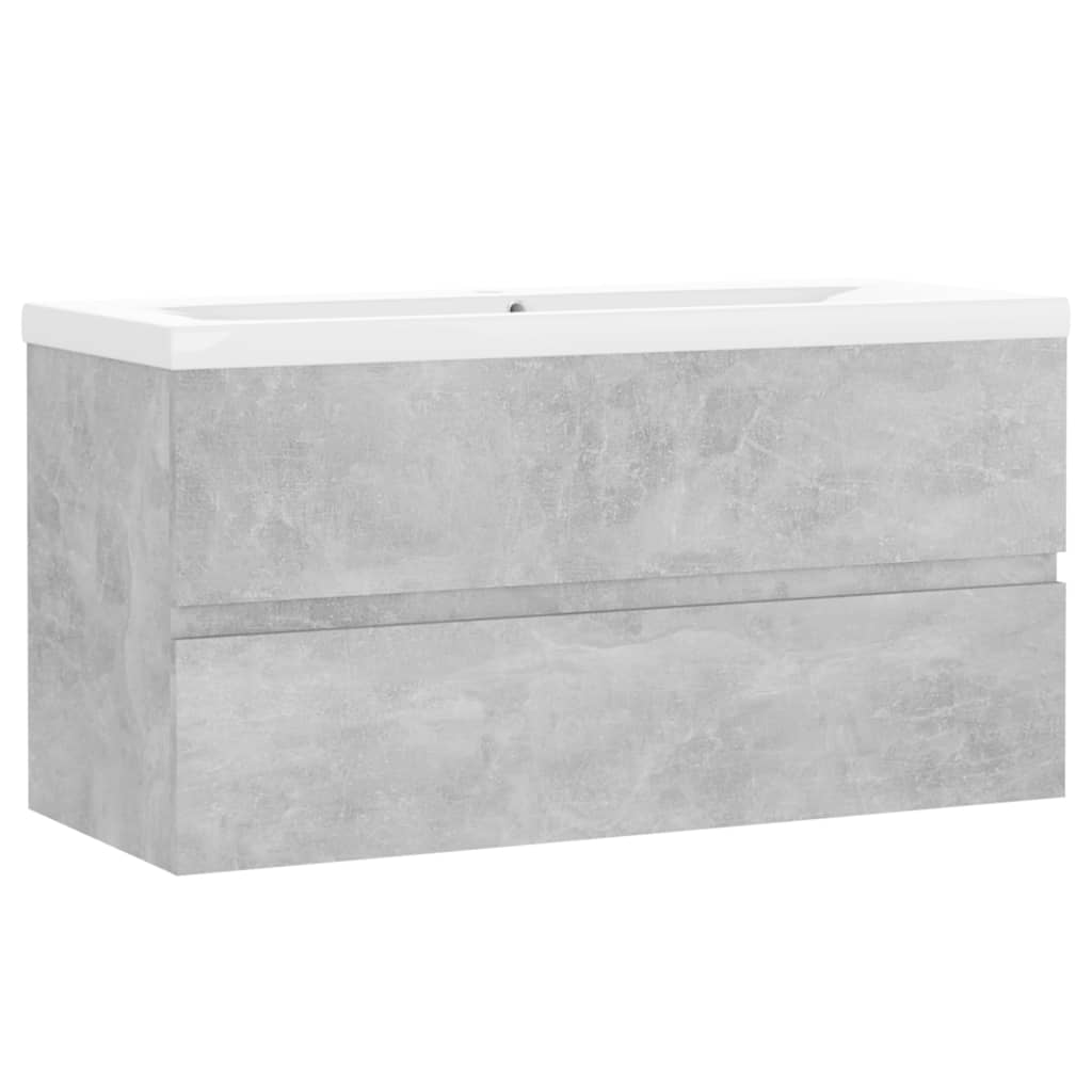 Meuble sous-vasque 90 cm Gris béton | Maison Vasque