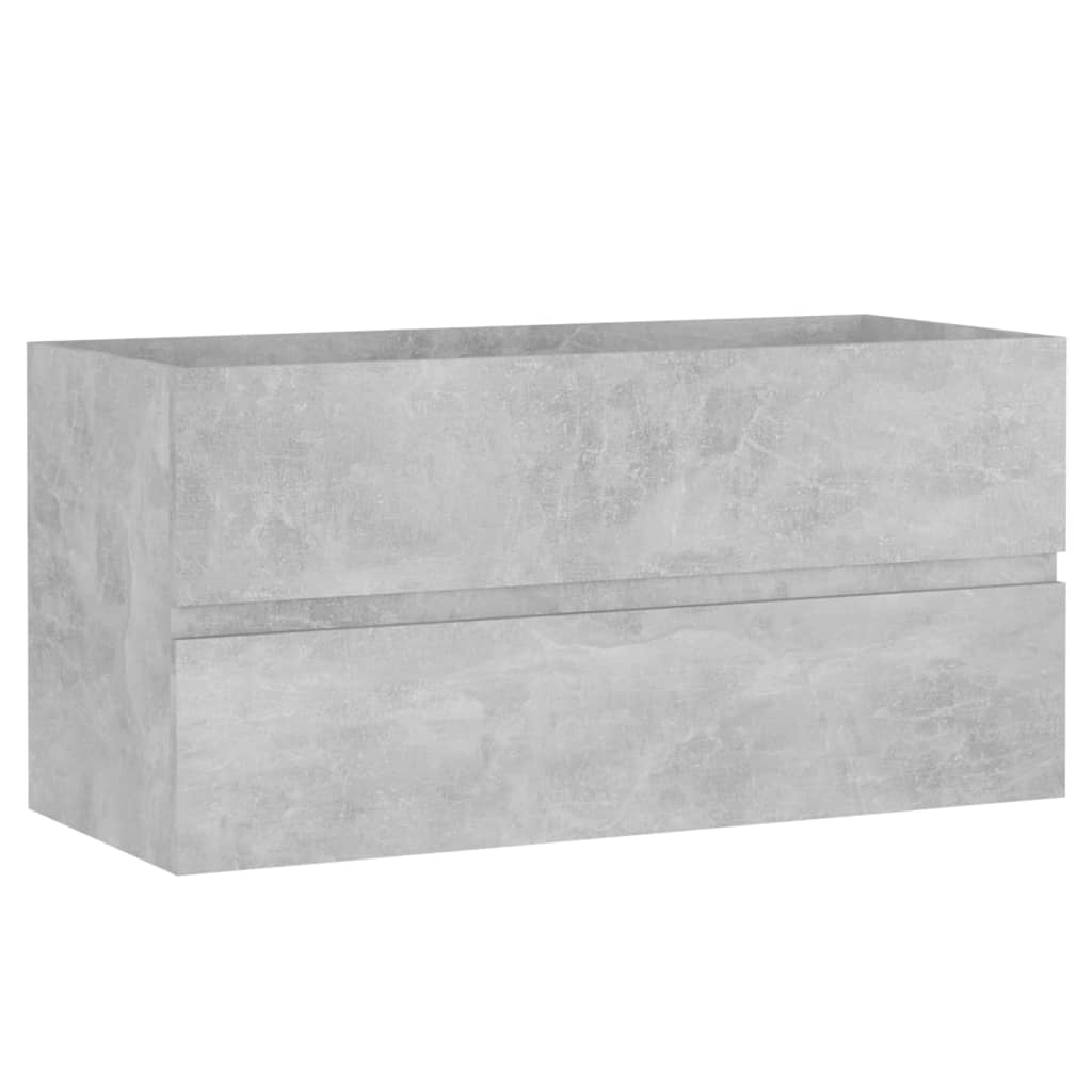 Meuble sous-vasque 90 cm Gris béton | Maison Vasque