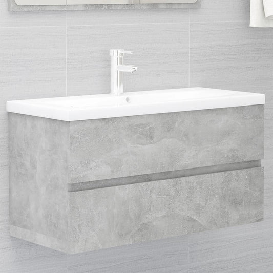 Meuble sous vasque 90 cm Gris béton | Maison Vasque