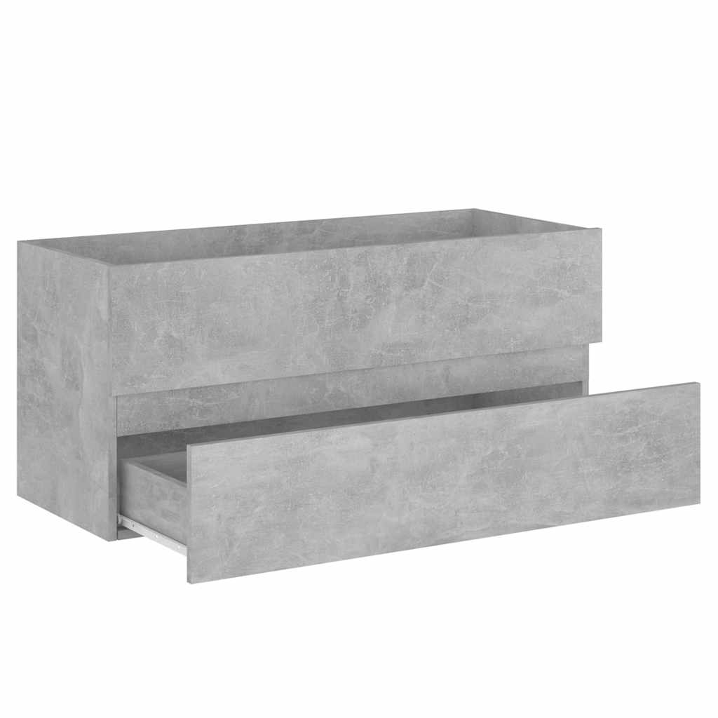 Meuble sous-vasque 100 cm Gris béton | Maison Vasque