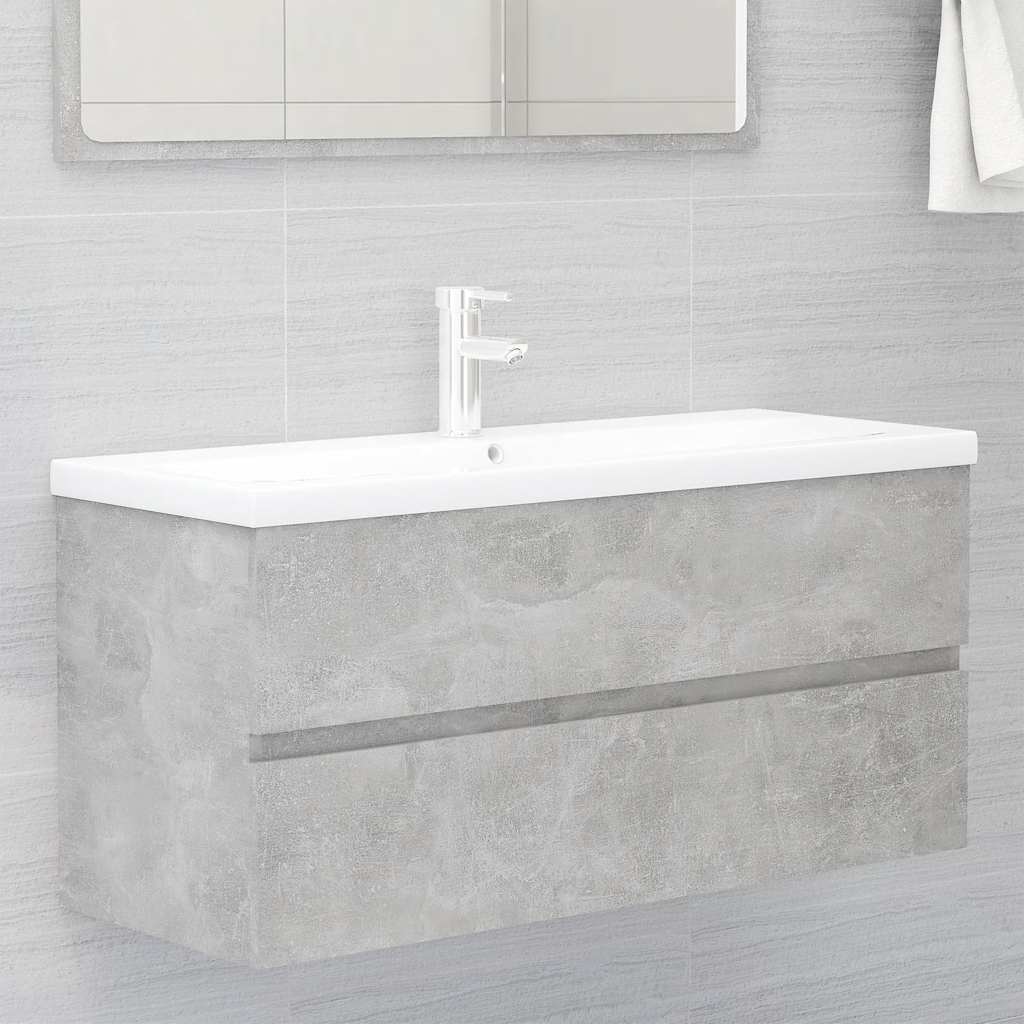 Meuble sous vasque 100 cm Gris béton | Maison Vasque