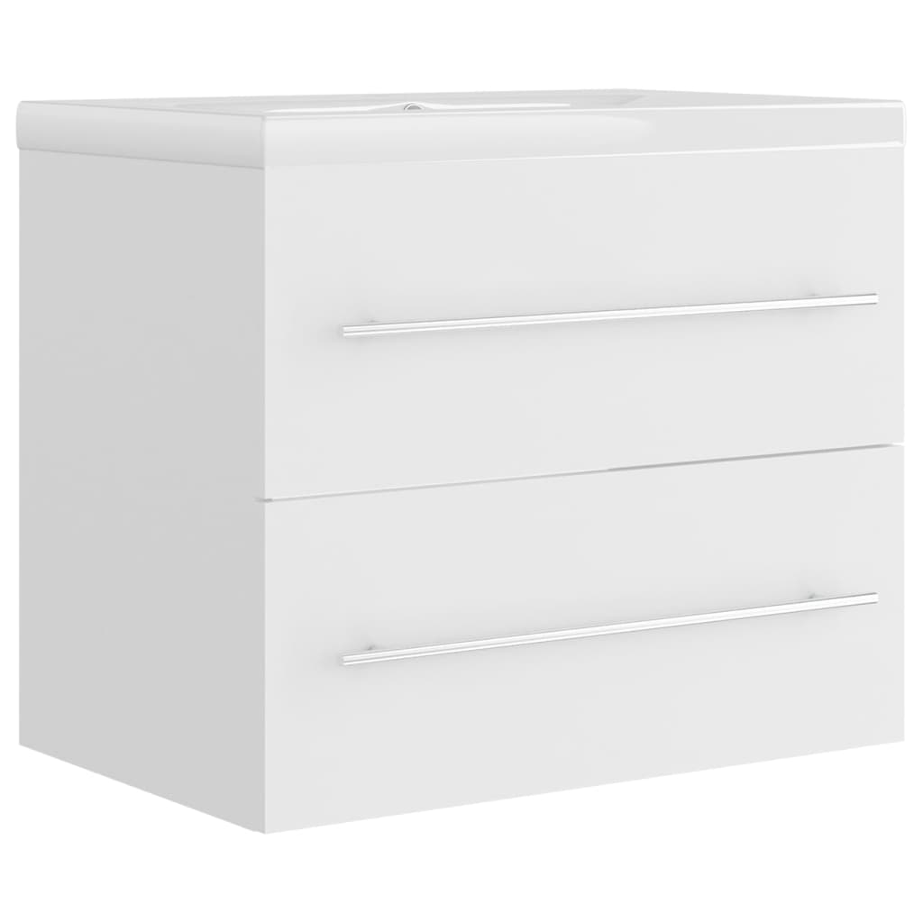 Meuble sous-vasque 60 cm – H 18,5 cm Blanc | Maison Vasque