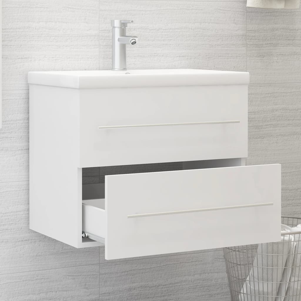 Meuble sous-vasque 60 cm – H 18,5 cm Blanc | Maison Vasque