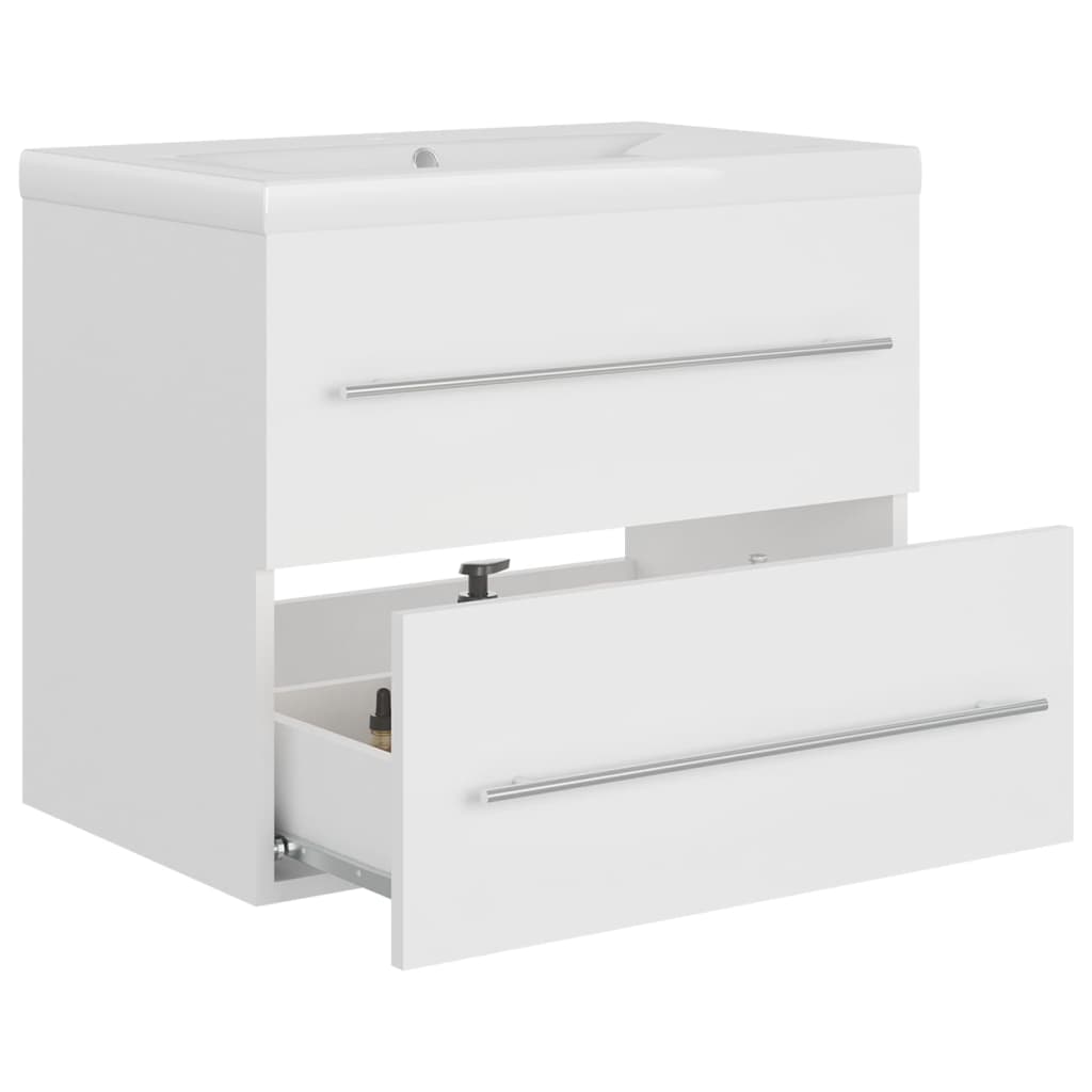 Meuble sous-vasque 60 cm – H 18,5 cm Blanc | Maison Vasque