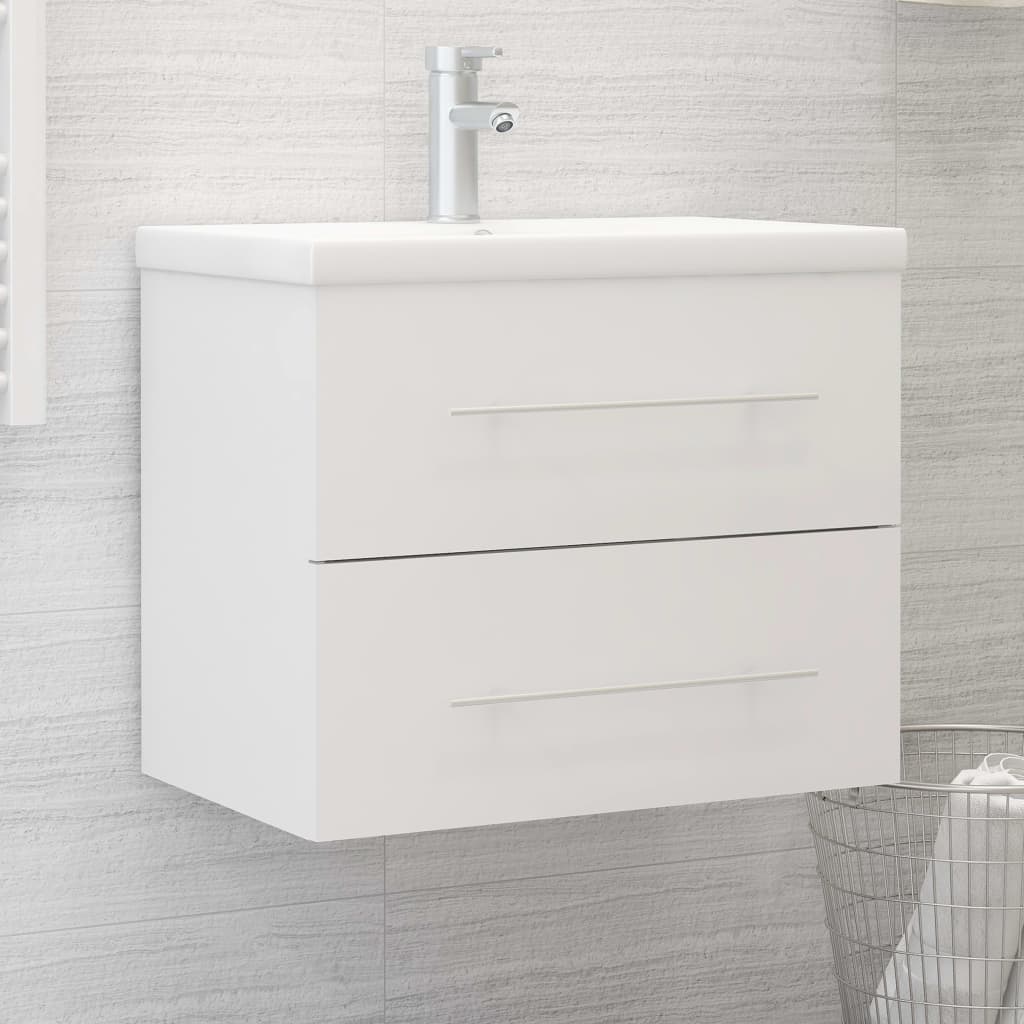 Meuble sous vasque 60 cm H 18,5 cm Blanc | Maison Vasque