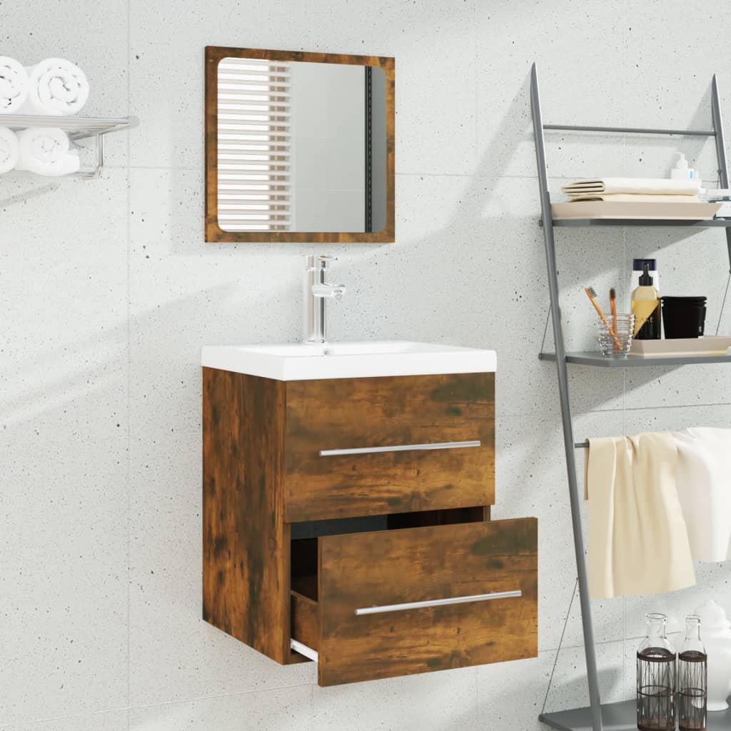 Meuble sous-vasque Chêne fumé | Maison Vasque