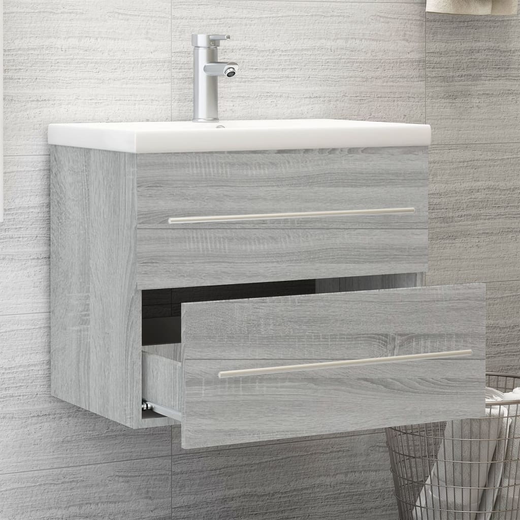 Meuble sous-vasque 60 cm – H 18,5 cm Sonoma gris | Maison Vasque