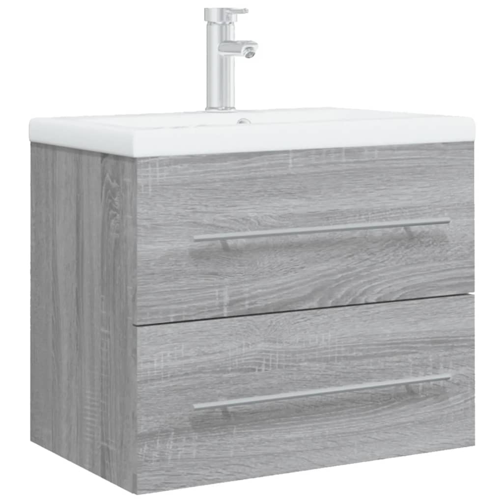 Meuble sous-vasque 60 cm – H 18,5 cm Sonoma gris | Maison Vasque
