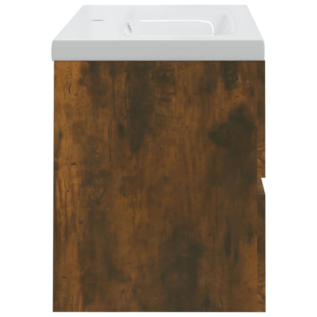 Meuble sous-vasque 80 cm Chêne fumé | Maison Vasque