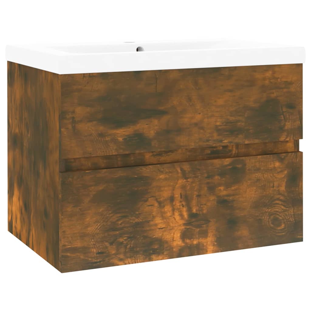 Meuble sous-vasque 60 cm – H 62 cm Chêne fumé | Maison Vasque