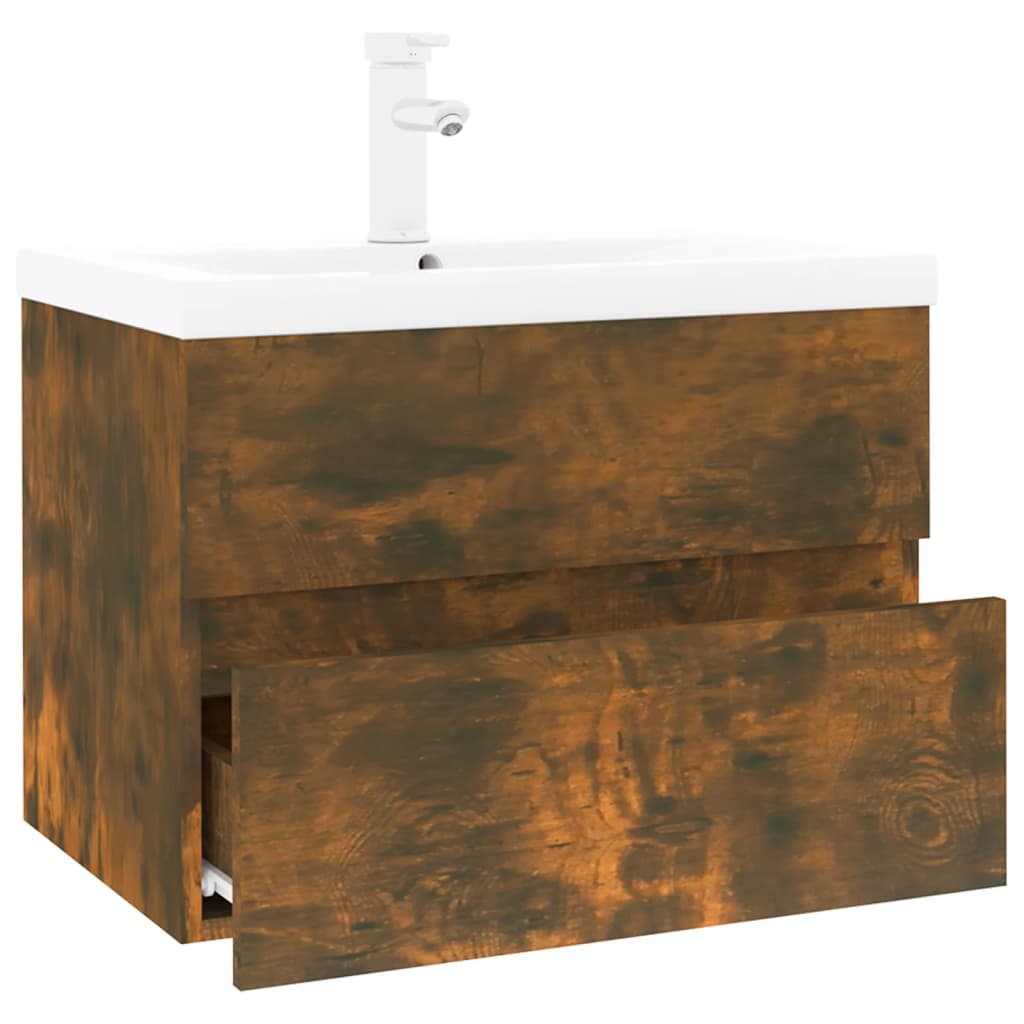 Meuble sous-vasque 60 cm – H 62 cm Chêne fumé | Maison Vasque