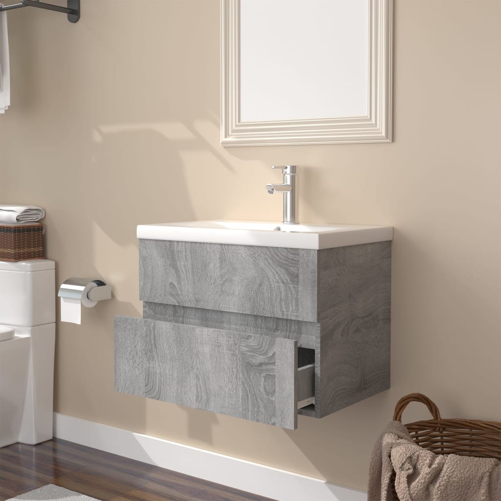 Meuble sous-vasque 60 cm – H 62 cm Sonoma gris | Maison Vasque