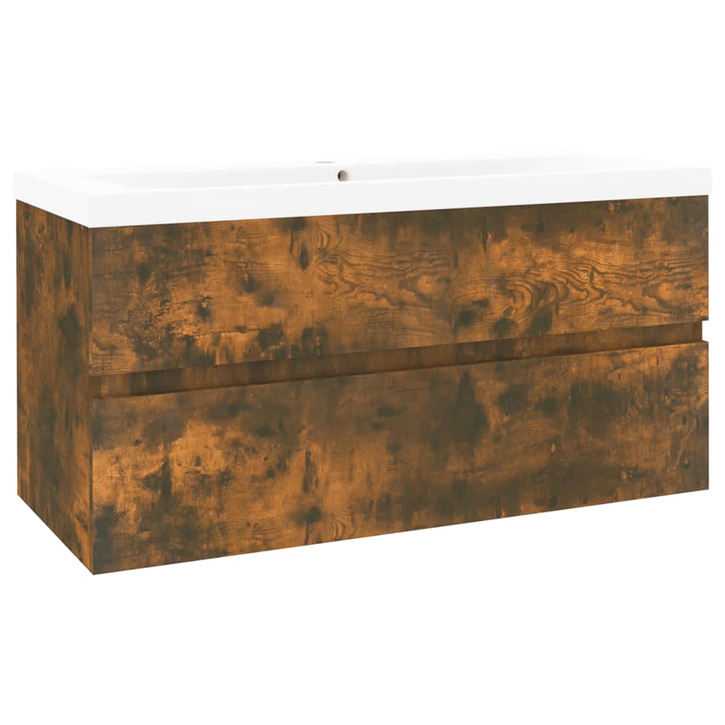 Meuble sous-vasque 90 cm Chêne fumé | Maison Vasque
