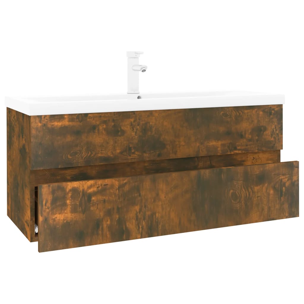 Meuble sous-vasque 100 cm Chêne fumé | Maison Vasque
