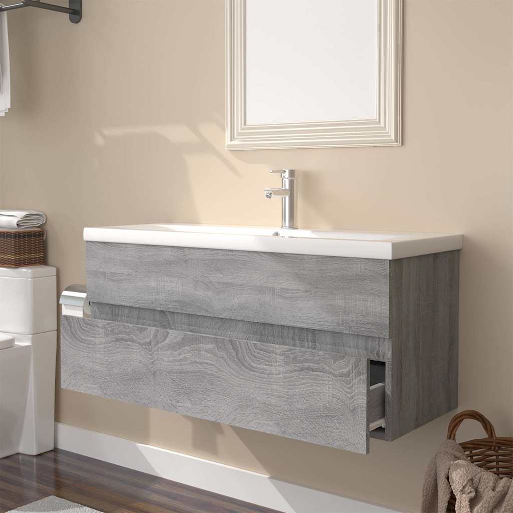 Meuble sous-vasque 100 cm Sonoma gris | Maison Vasque