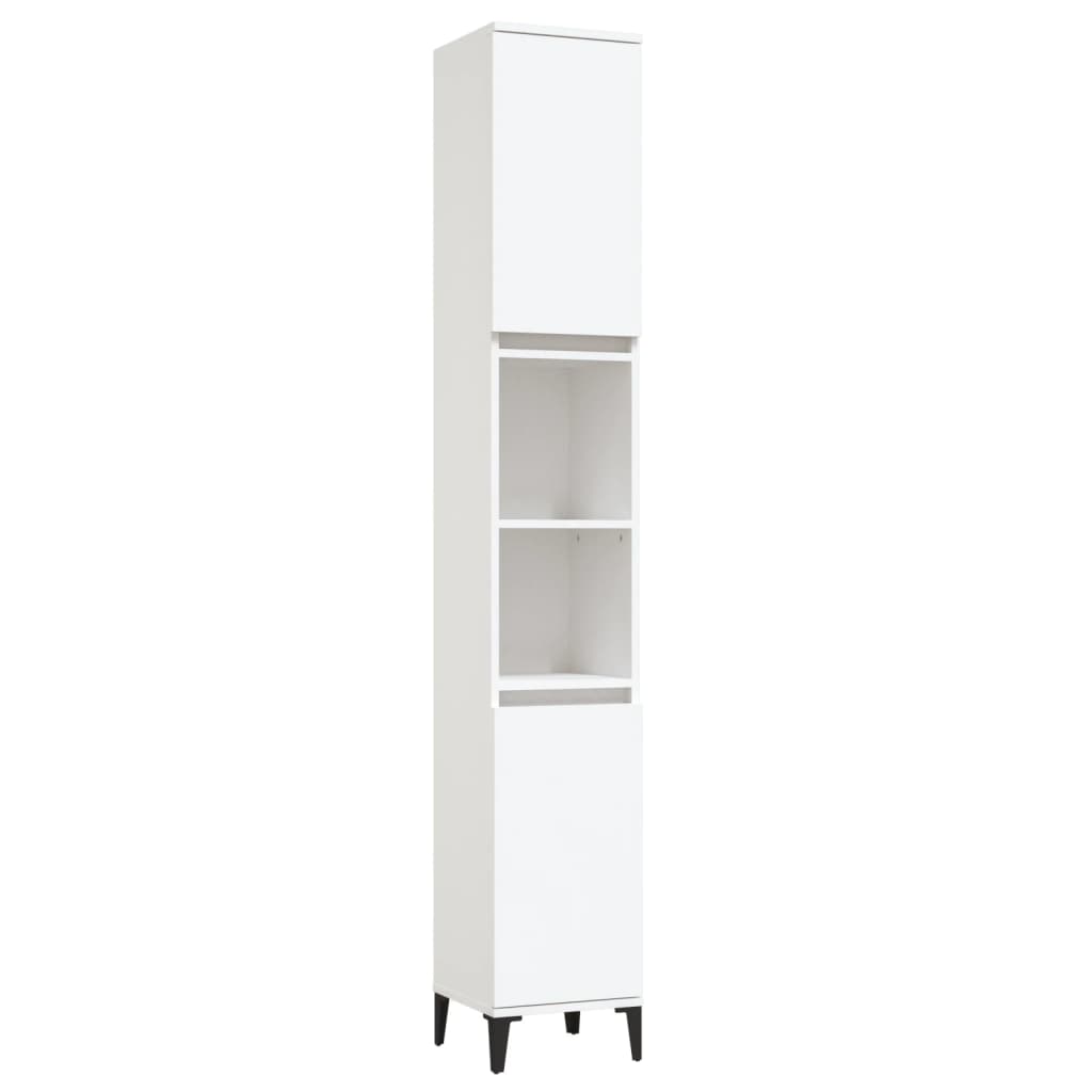 Colonne de salle de bain 30 cm – H 190 cm Blanc | Maison Vasque