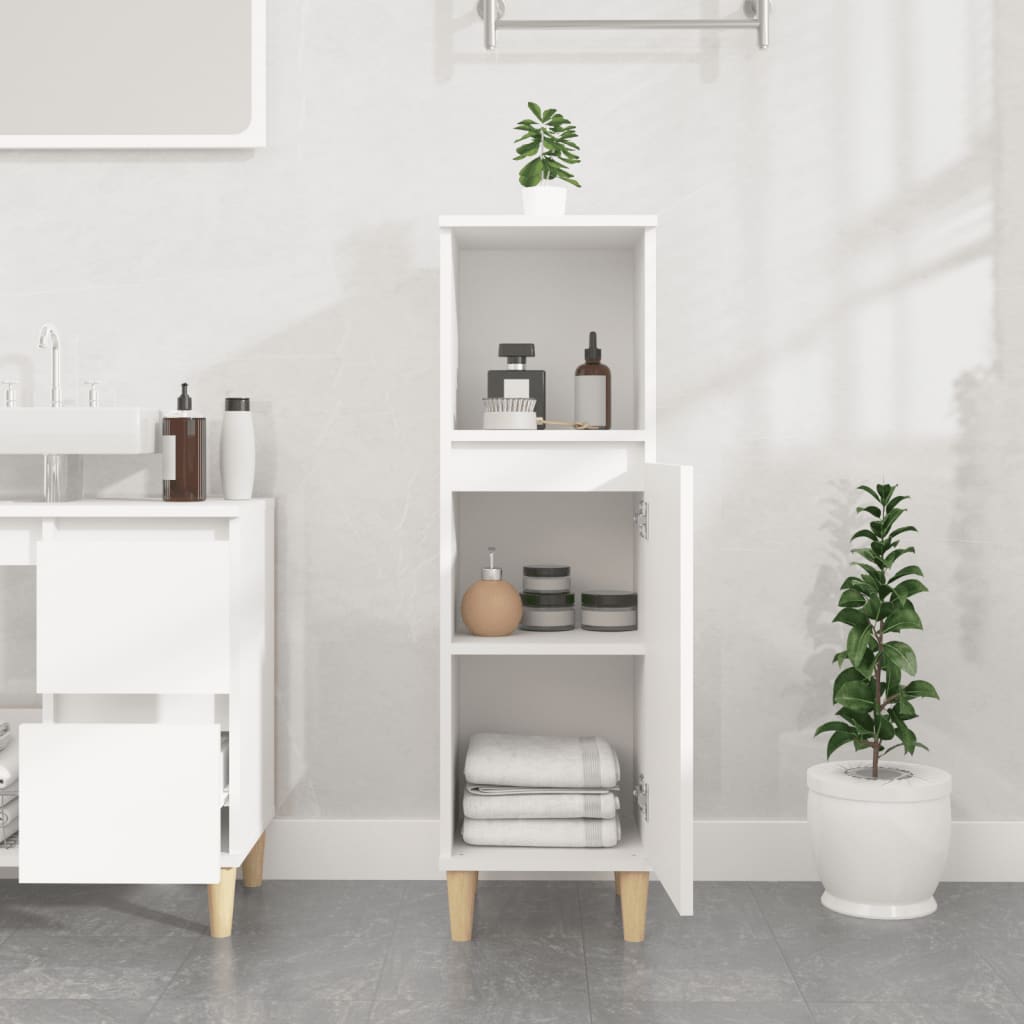 Colonne de salle de bain 30 cm – H 100 cm (3) Blanc | Maison Vasque