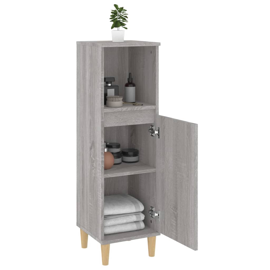 Colonne de salle de bain 30 cm – H 100 cm (3) Sonoma gris | Maison Vasque