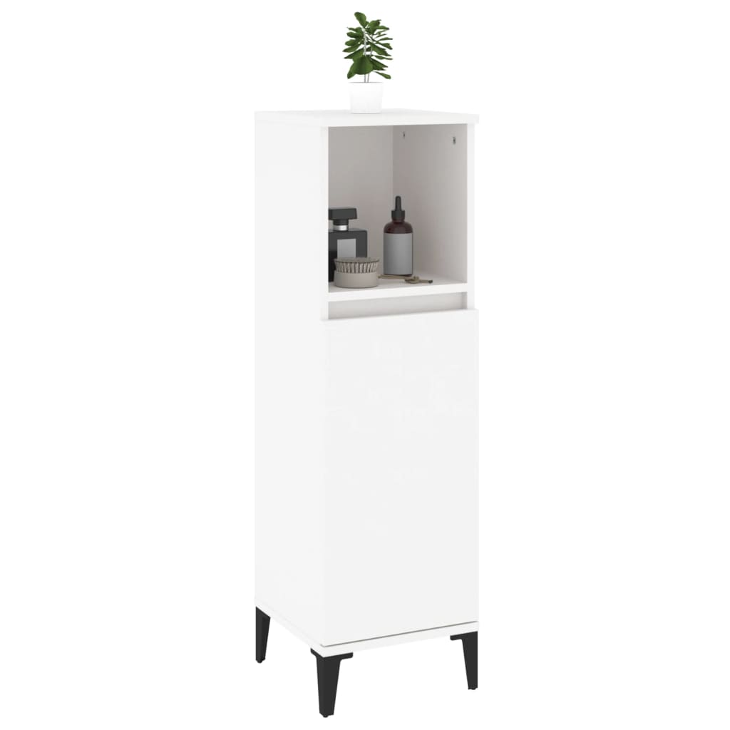 Colonne de salle de bain 30 cm – H 100 cm Blanc | Maison Vasque