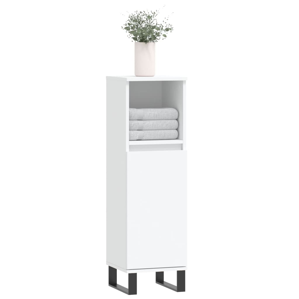 Colonne de salle de bain 30 cm – H 100 cm (2) Blanc | Maison Vasque