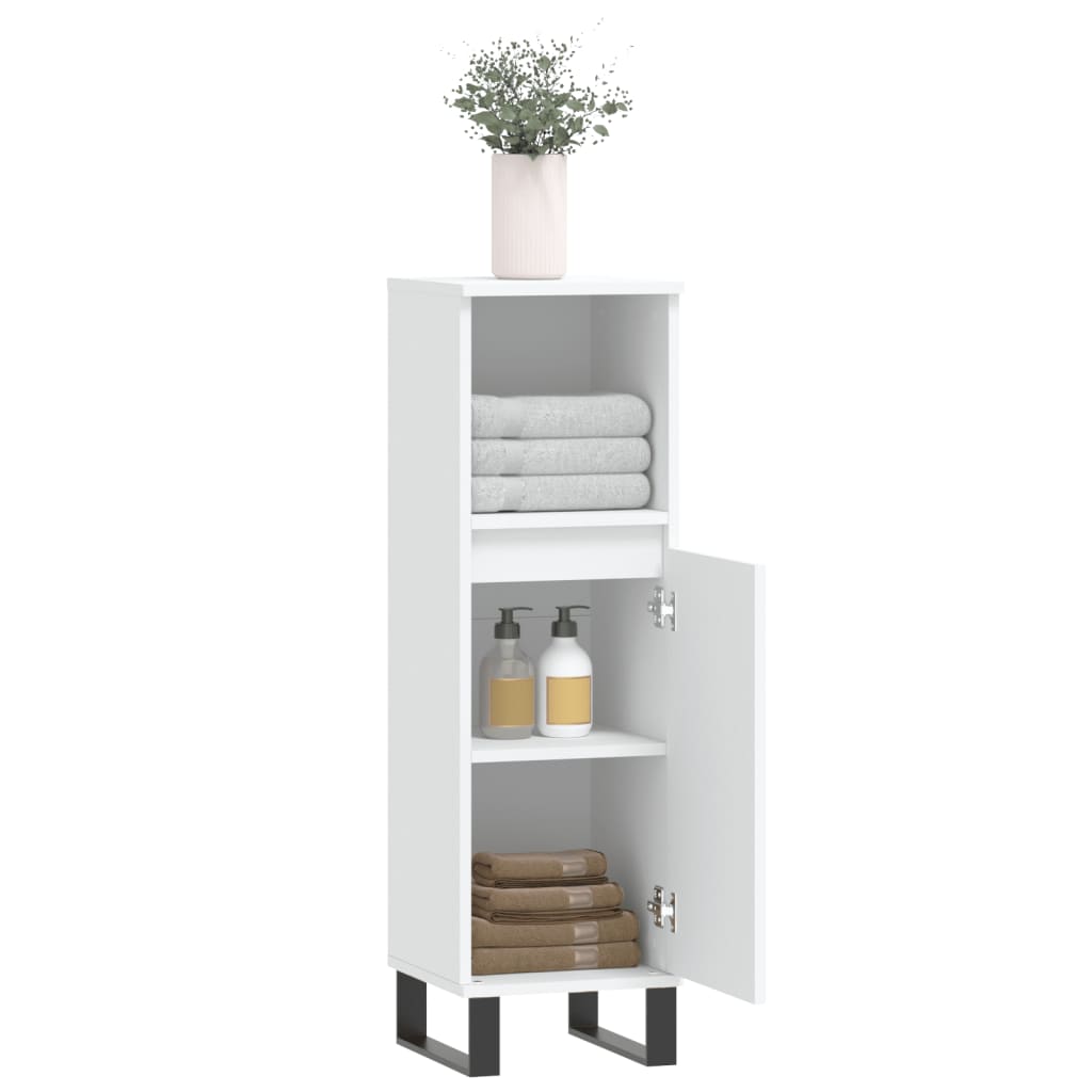 Colonne de salle de bain 30 cm – H 100 cm (2) Blanc | Maison Vasque