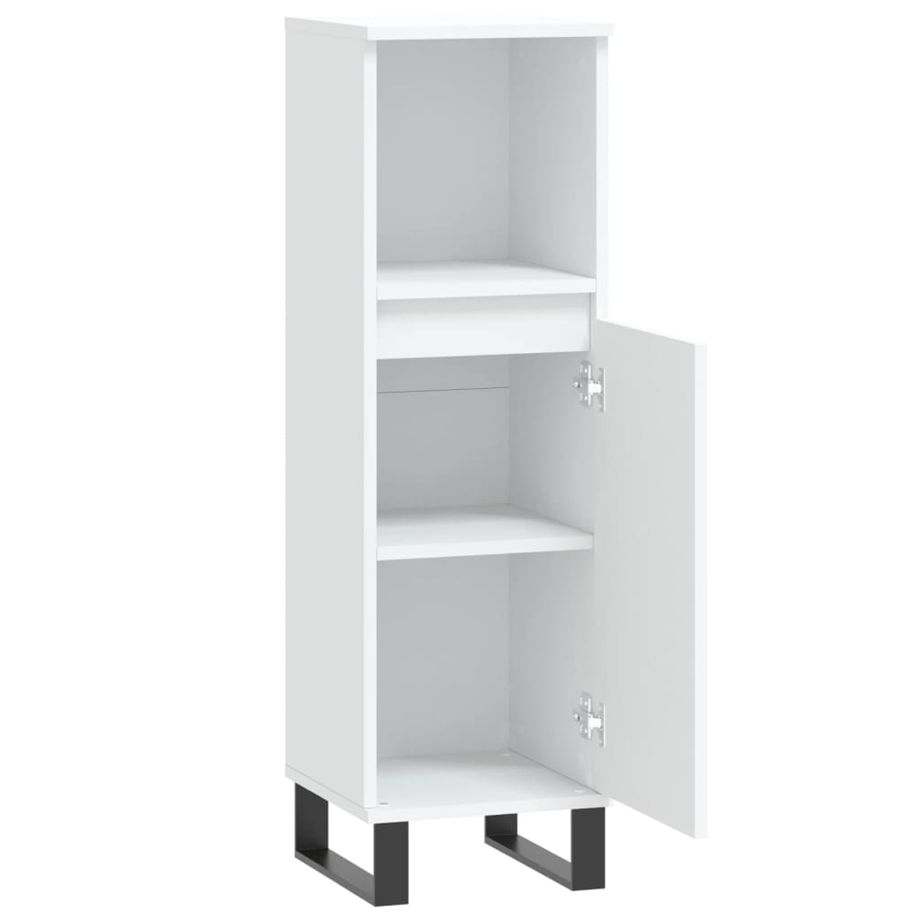 Colonne de salle de bain 30 cm – H 100 cm (2) Blanc | Maison Vasque