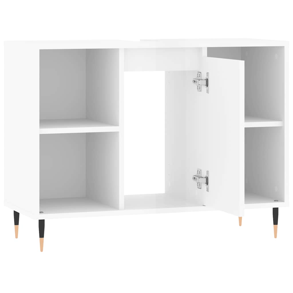 Armoire de salle de bain 80 cm Blanc brillant | Maison Vasque