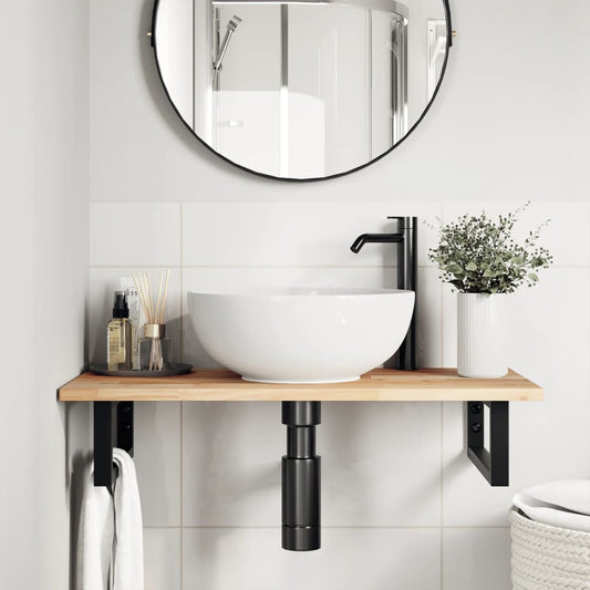 Plan de toilette pour meuble de salle de bain 100 cm Naturel | Maison Vasque