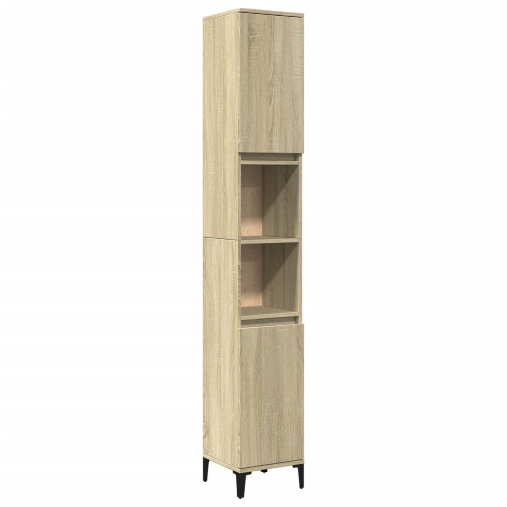 Colonne de salle de bain 30 cm – H 190 cm Chêne sonoma | Maison Vasque