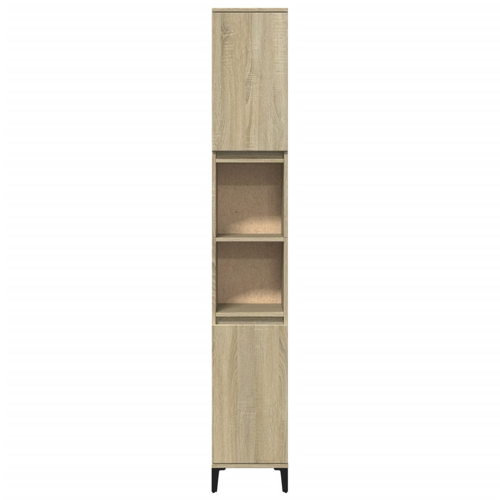 Colonne de salle de bain 30 cm – H 190 cm Chêne sonoma | Maison Vasque