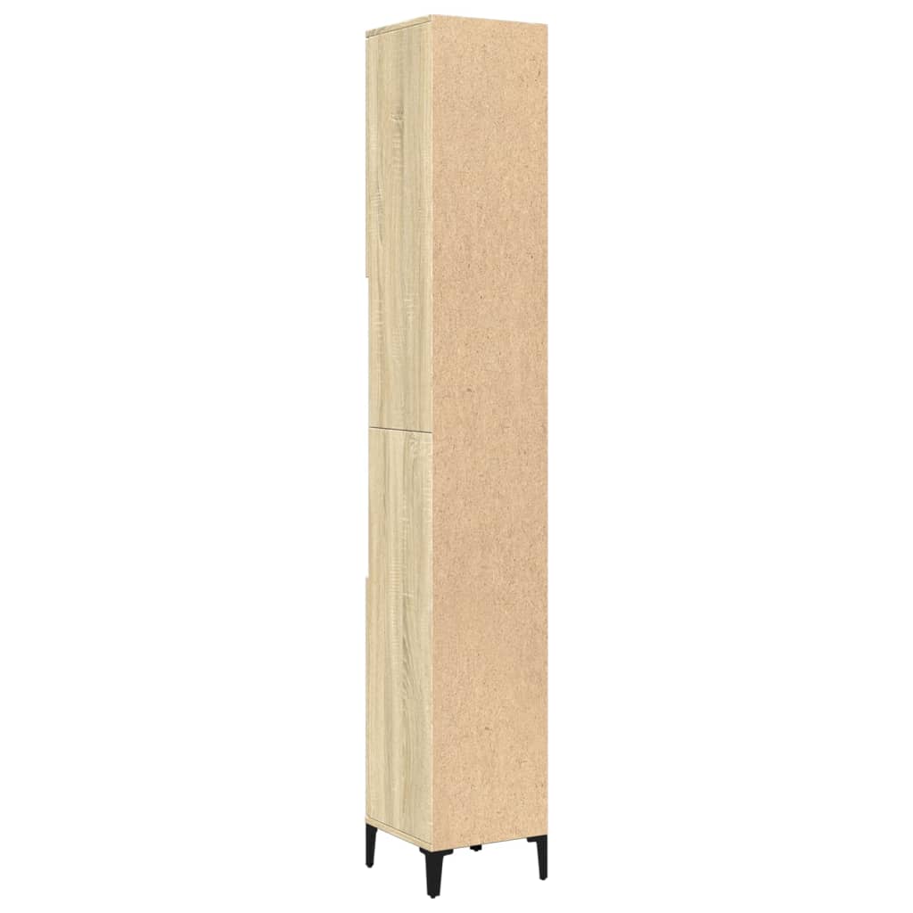 Colonne de salle de bain 30 cm – H 190 cm Chêne sonoma | Maison Vasque