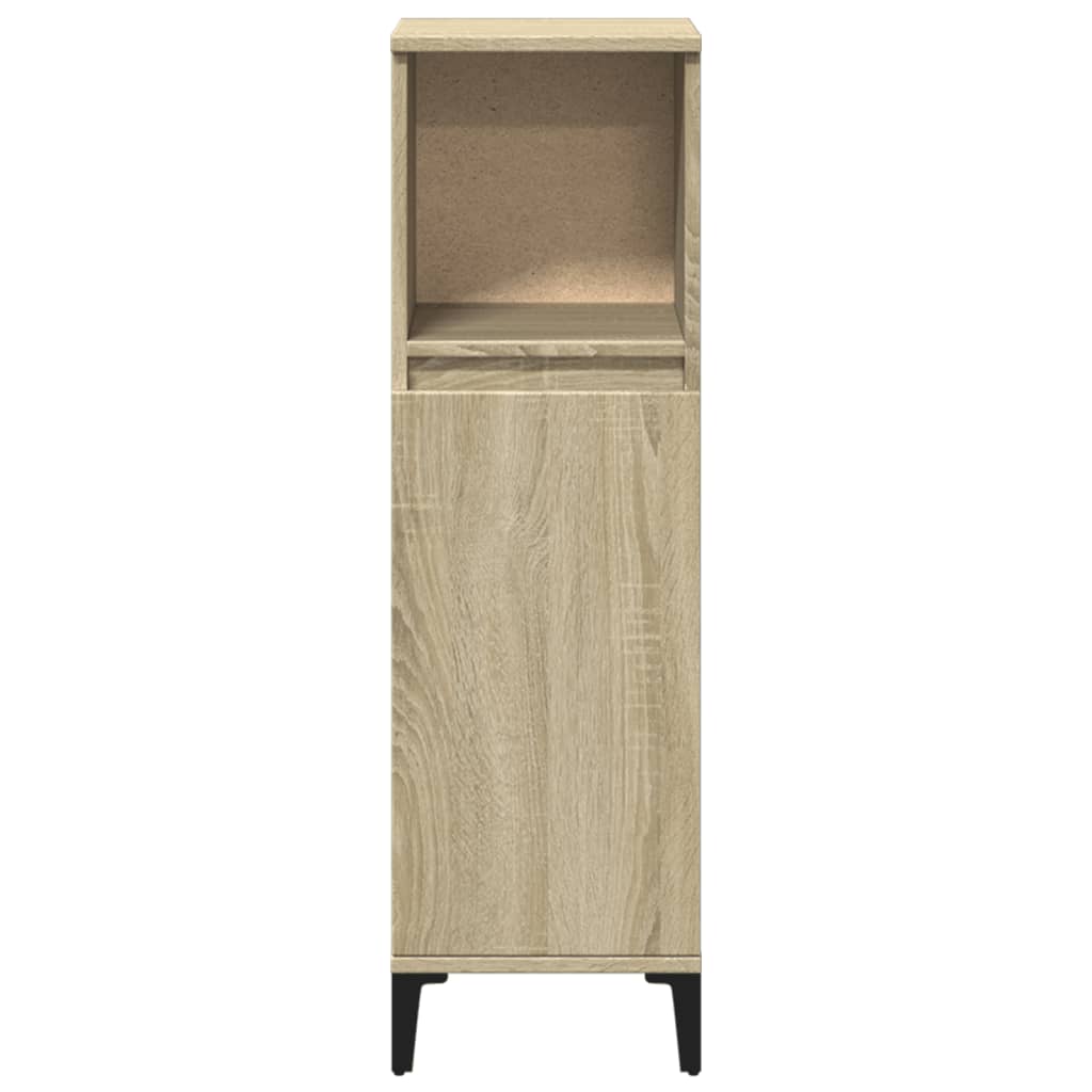 Colonne de salle de bain 30 cm – H 100 cm Chêne sonoma | Maison Vasque