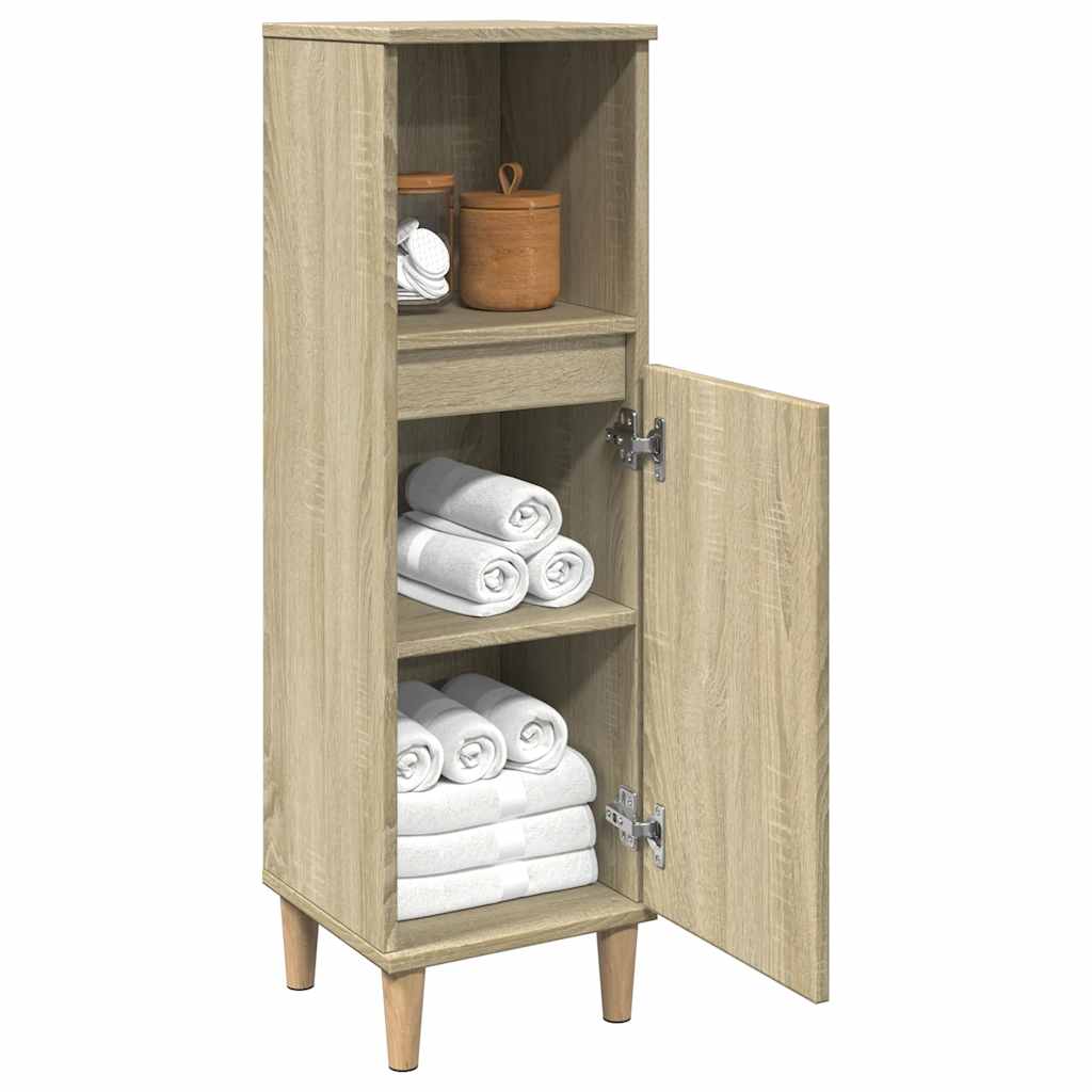 Colonne de salle de bain 30 cm – H 100 cm (3) Chêne sonoma | Maison Vasque