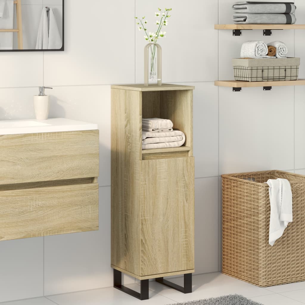 Colonne de salle de bain 30 cm – H 100 cm (2) Chêne sonoma | Maison Vasque