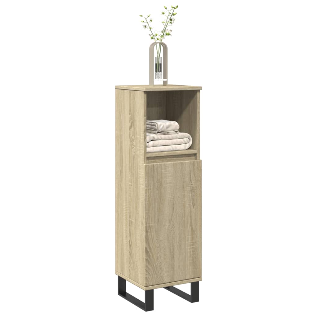 Colonne de salle de bain 30 cm H 100 cm (2) Chêne sonoma | Maison Vasque