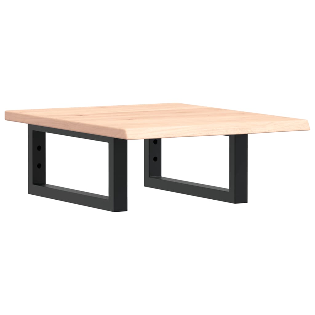 Étagère de salle de bain murale 40 cm Marron et noir | Maison Vasque
