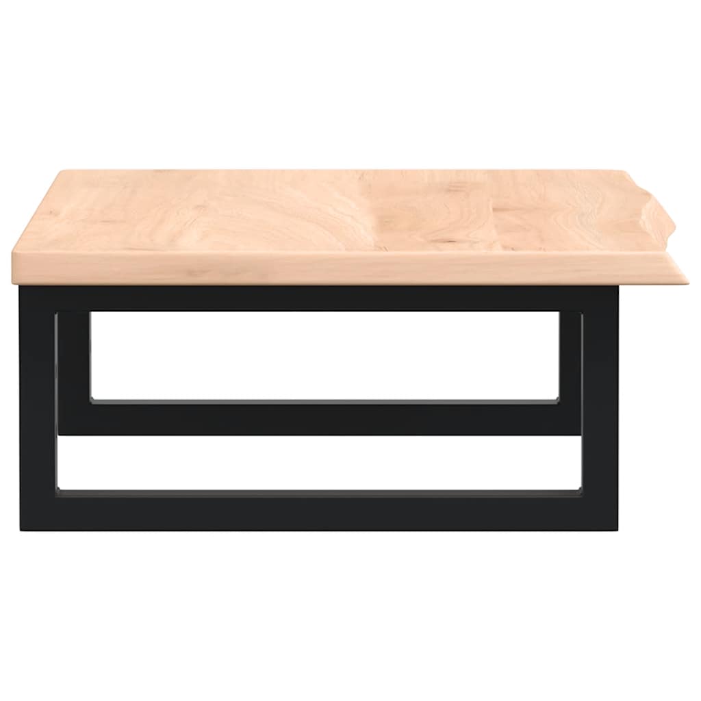 Étagère de salle de bain murale 60 cm – marron foncé et blanc Marron et noir | Maison Vasque