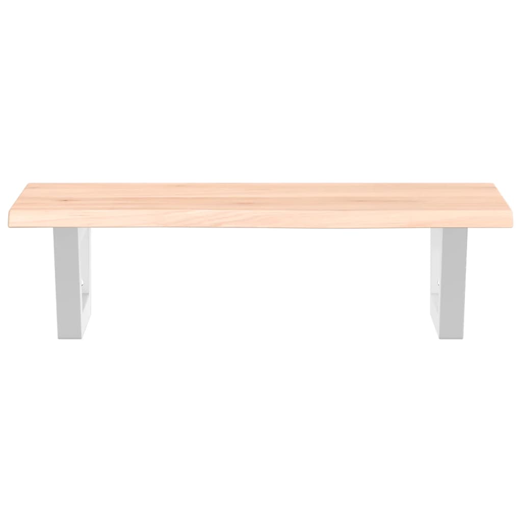 Étagère de salle de bain murale 60 cm – marron foncé et blanc Marron et blanc | Maison Vasque