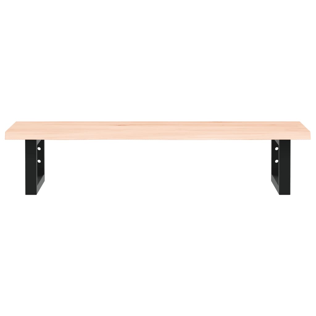 Étagère de salle de bain murale 80 cm Marron et noir | Maison Vasque